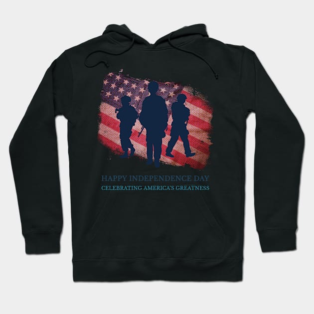 Happy Independence Day Hoodie by RZG